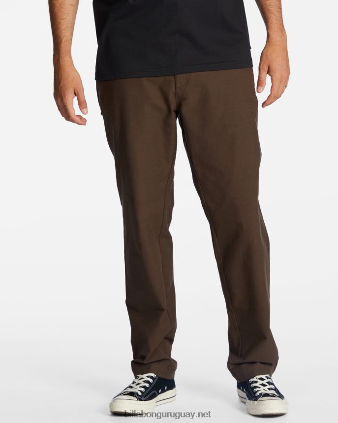 a/div surftrek plus pantalones orgánicos con cintura elástica hombres café DR6844243 Billabong