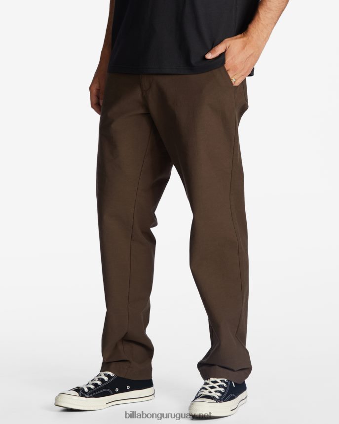 a/div surftrek plus pantalones orgánicos con cintura elástica hombres café DR6844243 Billabong