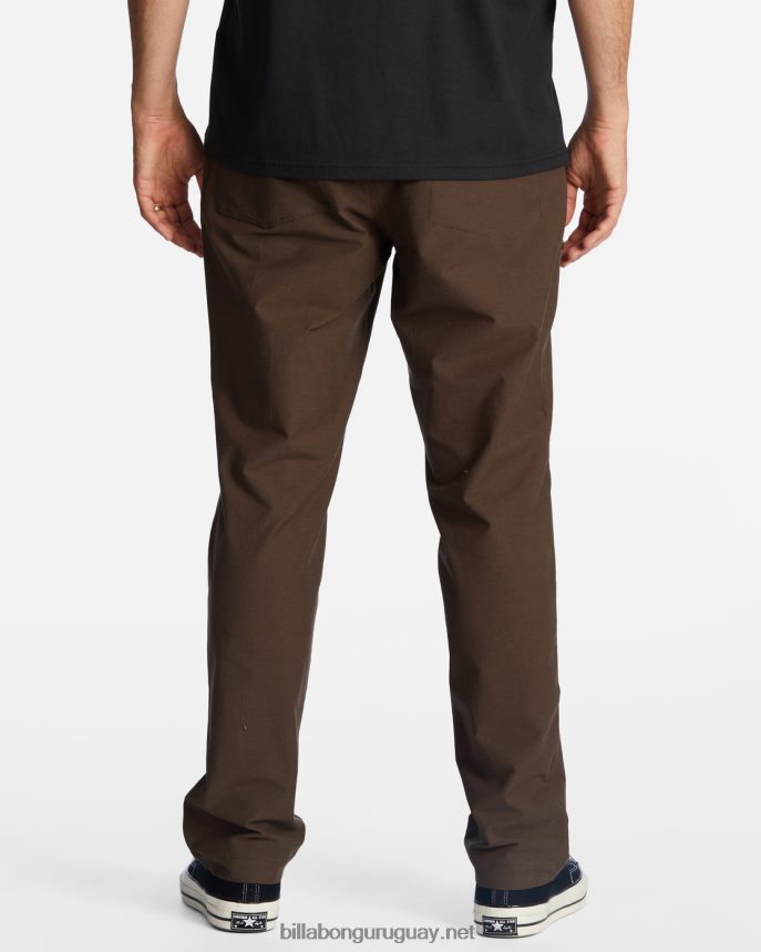 a/div surftrek plus pantalones orgánicos con cintura elástica hombres café DR6844243 Billabong