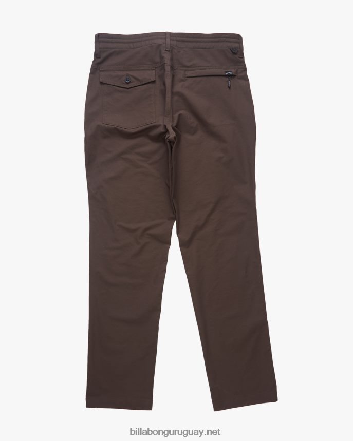 a/div surftrek plus pantalones orgánicos con cintura elástica hombres café DR6844243 Billabong
