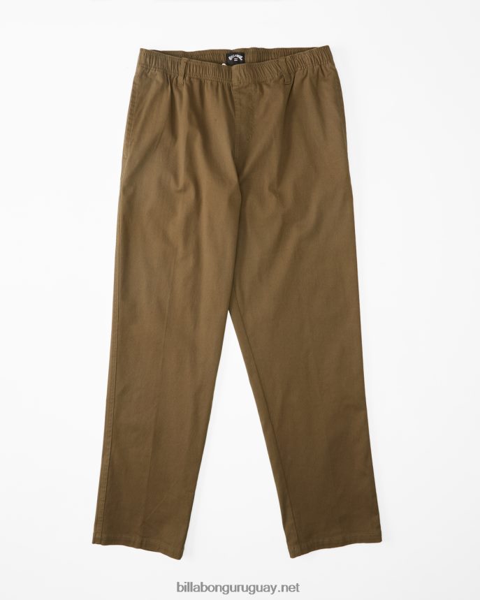 pantalones de cintura elástica larry beach hombres militar DR6844428 Billabong