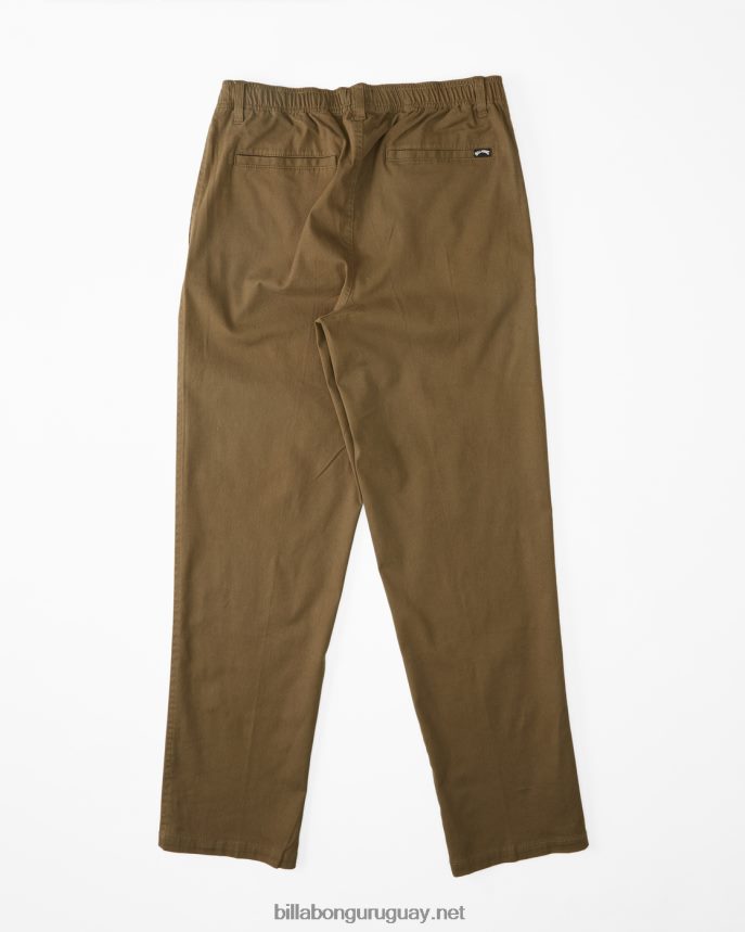 pantalones de cintura elástica larry beach hombres militar DR6844428 Billabong