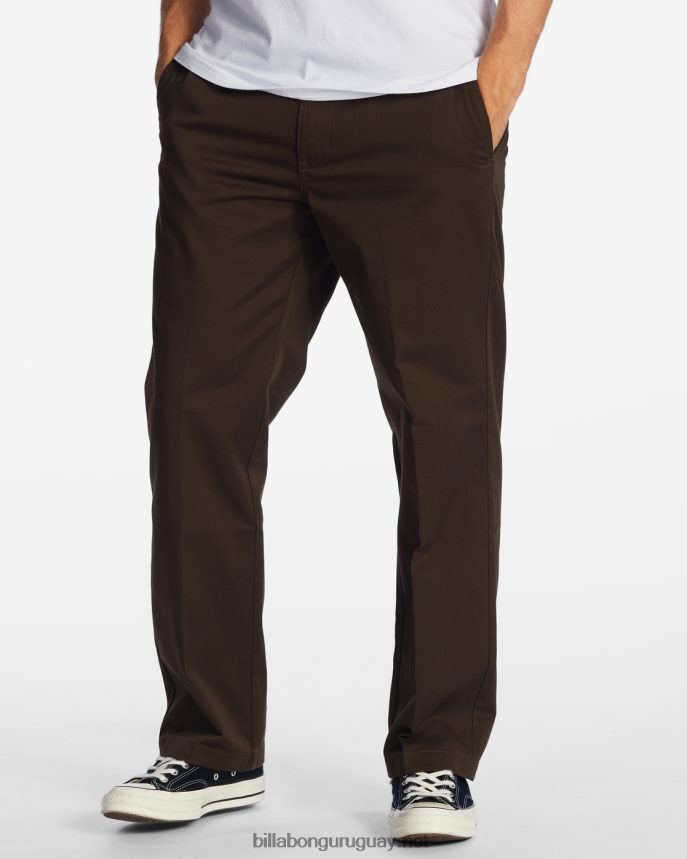 pantalones de trabajo carter hombres marron oscuro DR6844433 Billabong