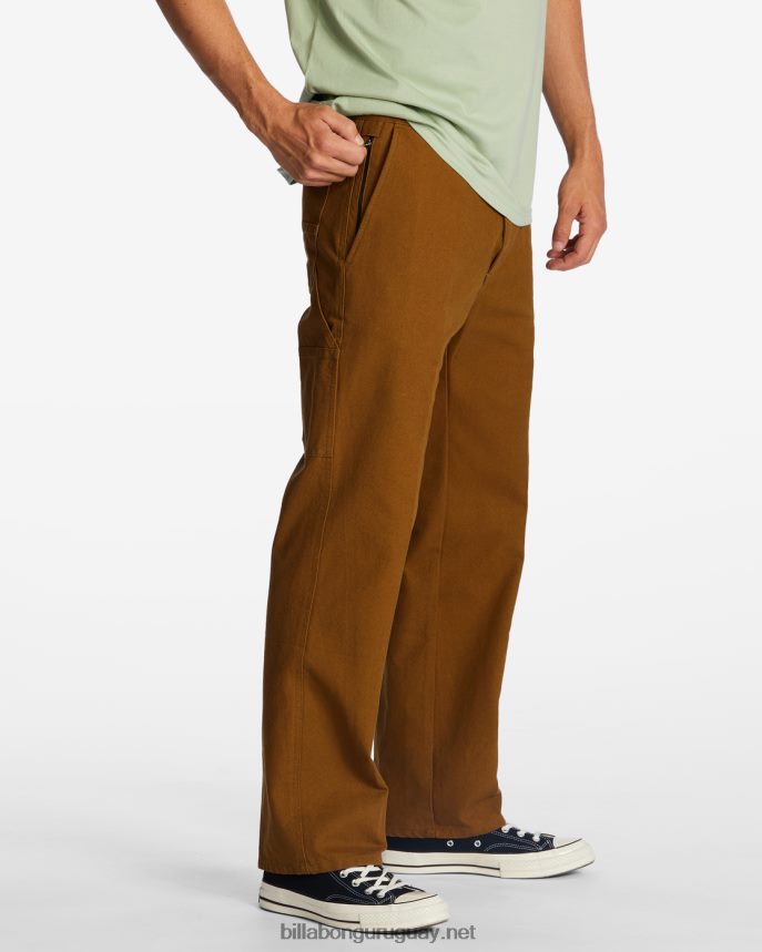 pantalones de trabajo orgánicos a/div kodiak hombres almendra DR6844454 Billabong