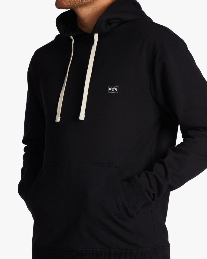 sudadera con capucha orgánica todo el día hombres negro DR6844279 Billabong