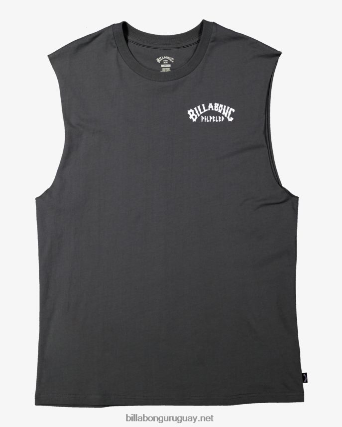 playera con diseño de atrapa serpientes pilpeled hombres apagado negro DR6844370 Billabong