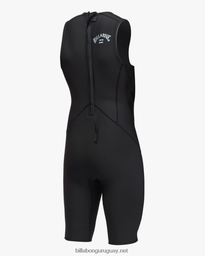 2/2 traje de primavera corto sin mangas absoluto john hombres negro DR6844894 Billabong
