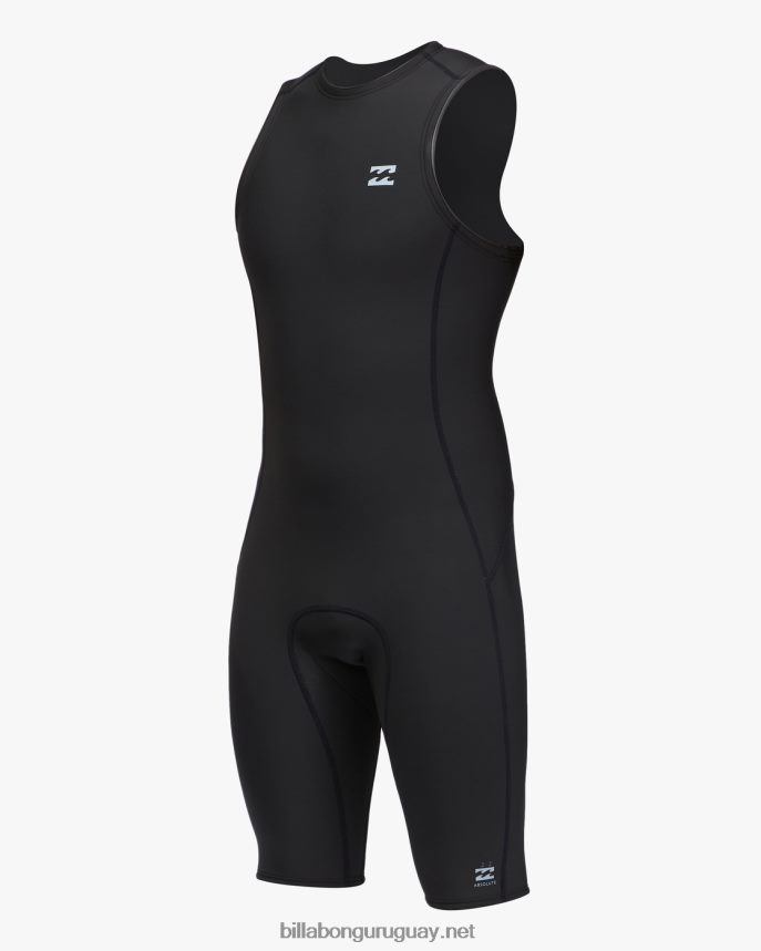 2/2 traje de primavera corto sin mangas absoluto john hombres negro DR6844894 Billabong