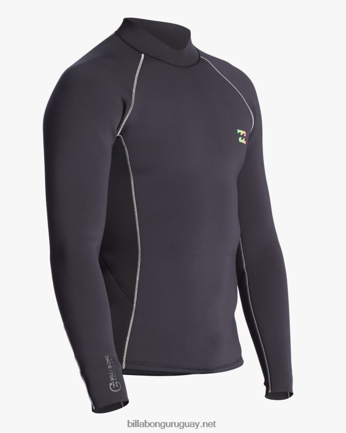Chaqueta de neopreno de intercambio absoluto de 2 mm hombres desvanecimiento negro DR6844905 Billabong