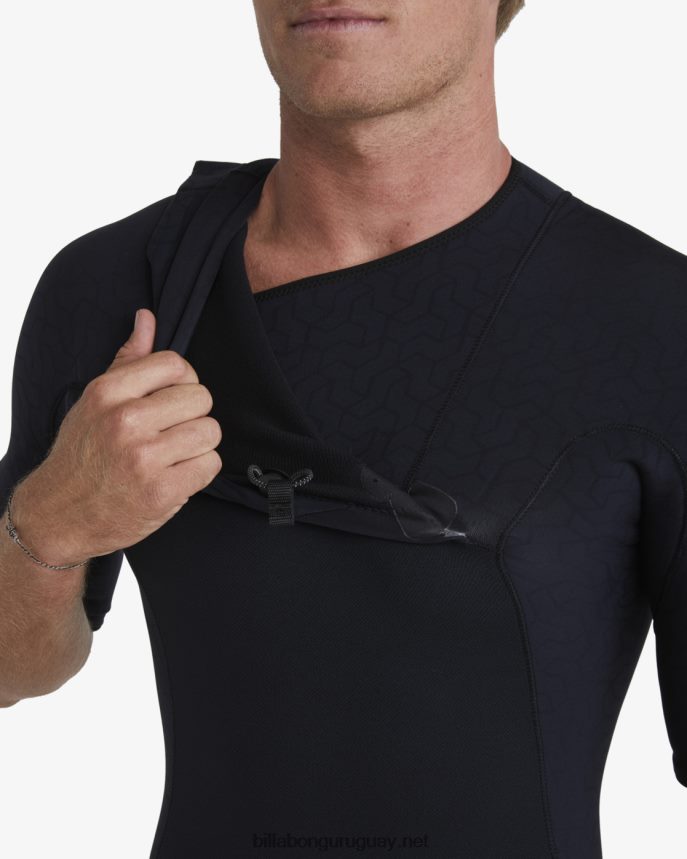 Traje completo sin cremallera de manga corta natural revolution de 2/2 mm hombres negro DR6844872 Billabong