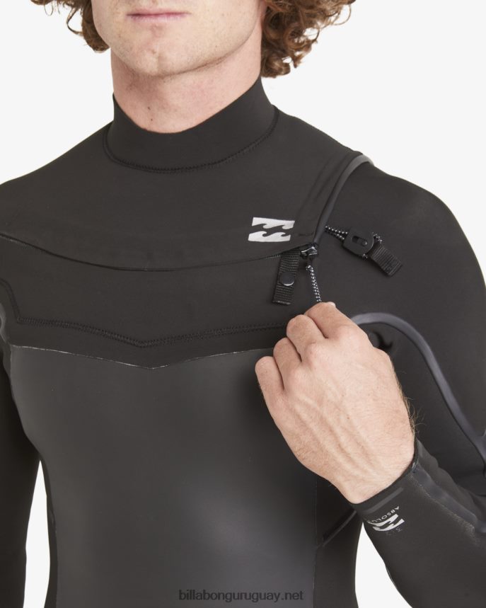 Traje de neopreno completo 3/2 absolute plus con cremallera en el pecho hombres negro DR6844883 Billabong