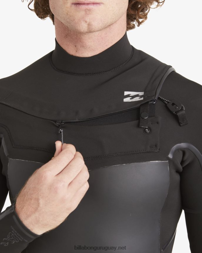Traje de neopreno completo 3/2 absolute plus con cremallera en el pecho hombres negro DR6844883 Billabong