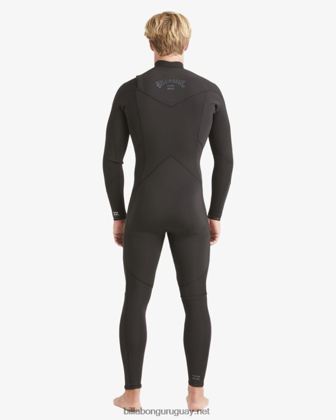 Traje de neopreno completo 3/2 con cremallera absoluta en el pecho hombres negro DR6844884 Billabong
