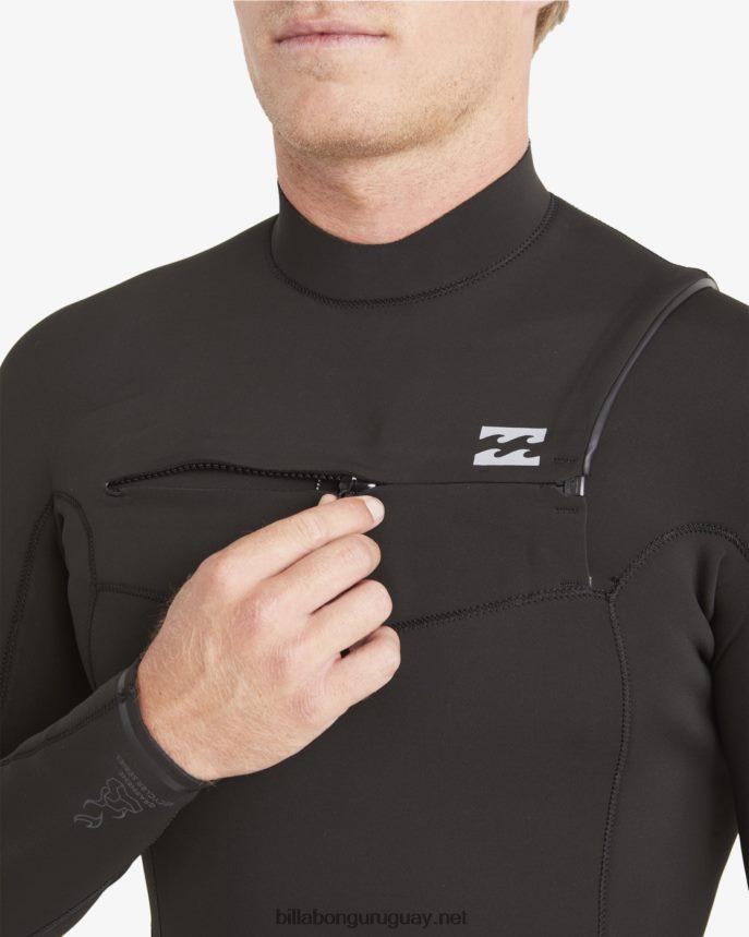 Traje de neopreno completo 3/2 con cremallera absoluta en el pecho hombres negro DR6844884 Billabong