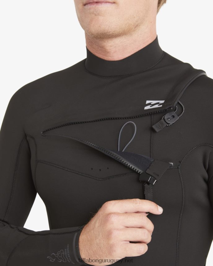 Traje de neopreno completo 3/2 con cremallera absoluta en el pecho hombres negro DR6844884 Billabong