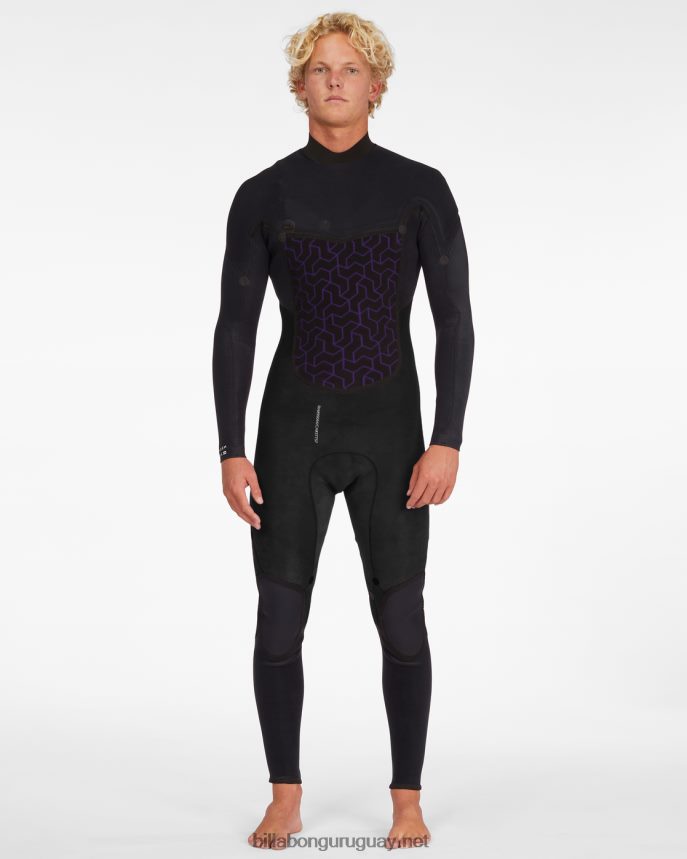 Traje de neopreno completo 4/3 absolute plus con cremallera en el pecho hombres negro DR6844881 Billabong