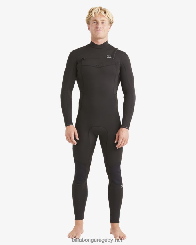 Traje de neopreno completo 4/3 con cremallera absoluta en el pecho hombres negro DR6844882 Billabong