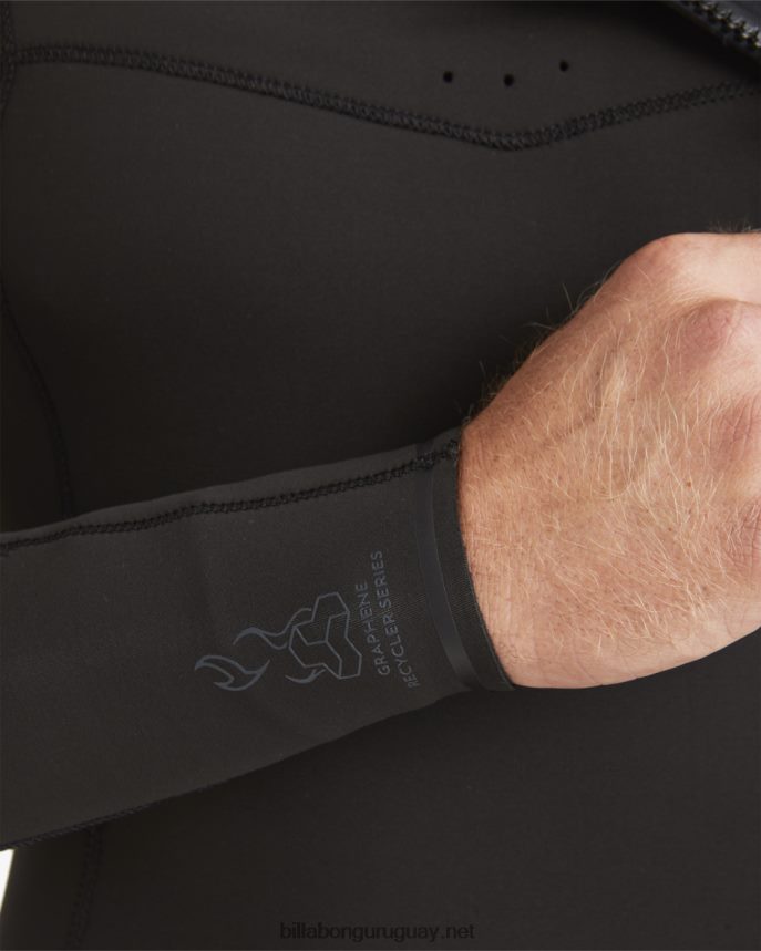 Traje de neopreno completo 4/3 con cremallera absoluta en el pecho hombres negro DR6844882 Billabong