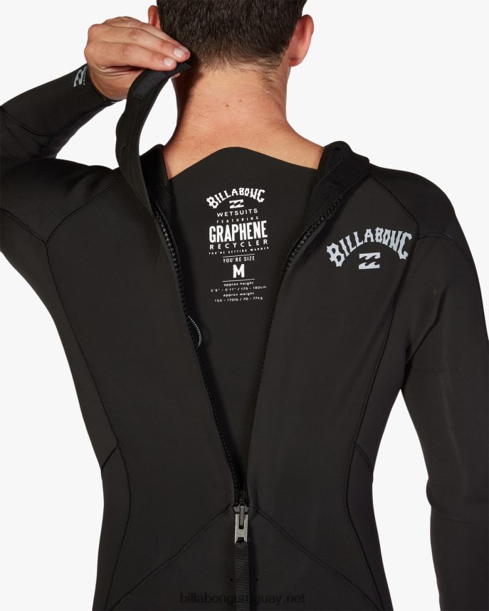 Traje de neopreno completo 4/3 con cremallera trasera absoluta hombres negro DR6844885 Billabong