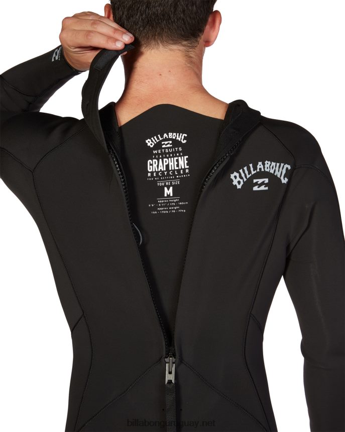 Traje de neopreno completo 4/3 con cremallera trasera absoluta hombres negro DR6844885 Billabong