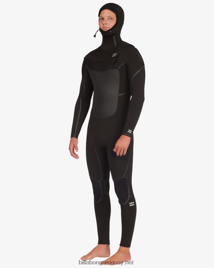 Traje de neopreno completo con capucha y cremallera en el pecho 5/4 absolute plus hombres negro DR6844874 Billabong