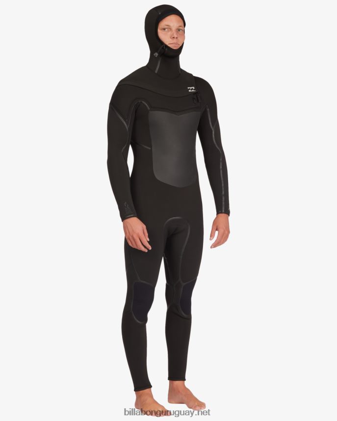 Traje de neopreno completo con capucha y cremallera en el pecho 5/4 absolute plus hombres negro DR6844874 Billabong