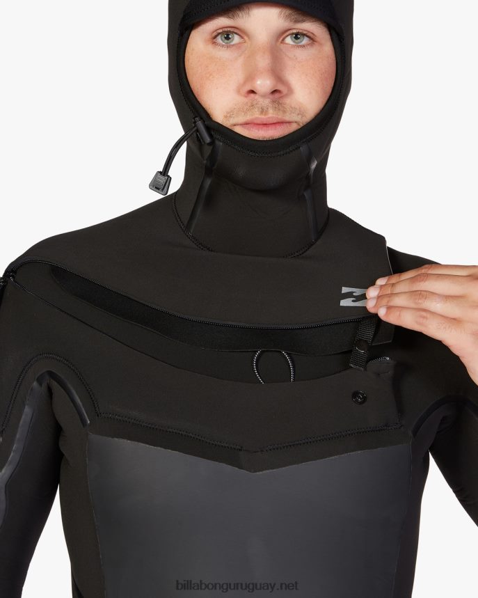 Traje de neopreno completo con capucha y cremallera en el pecho 5/4 absolute plus hombres negro DR6844874 Billabong