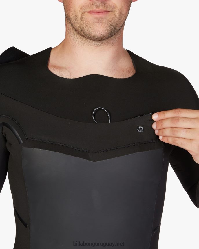 Traje de neopreno completo con capucha y cremallera en el pecho 5/4 absolute plus hombres negro DR6844874 Billabong