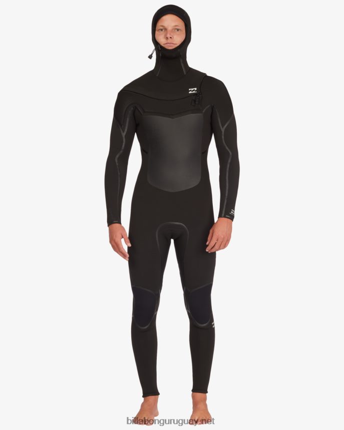 Traje de neopreno completo con capucha y cremallera en el pecho 5/4 absolute plus hombres negro DR6844874 Billabong