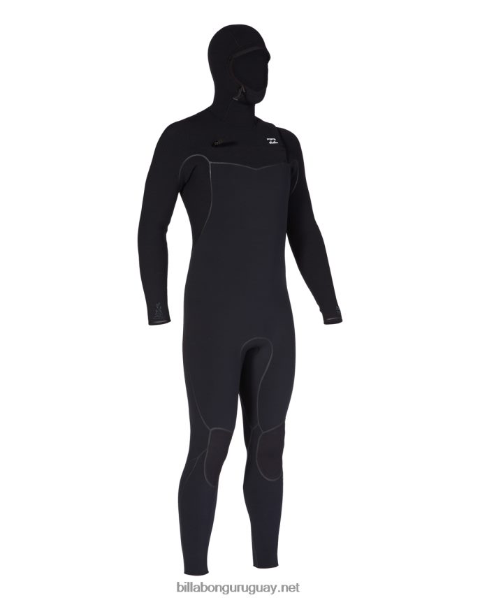 Traje de neopreno completo con capucha y cremallera en el pecho de 6/5 hornos hombres negro DR6844875 Billabong
