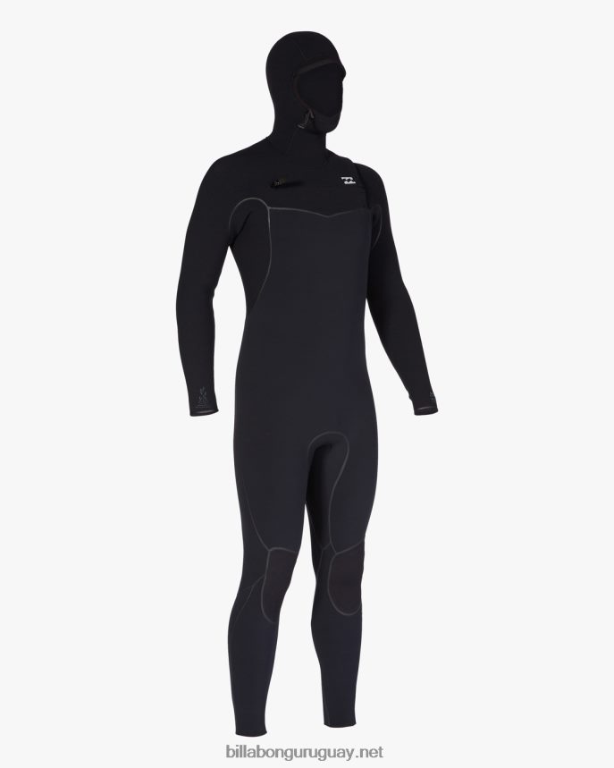 Traje de neopreno completo con capucha y cremallera en el pecho de 6/5 hornos hombres negro DR6844875 Billabong