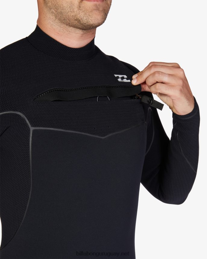Traje de neopreno completo con cremallera en el pecho de 3/2 hornos hombres negro DR6844877 Billabong