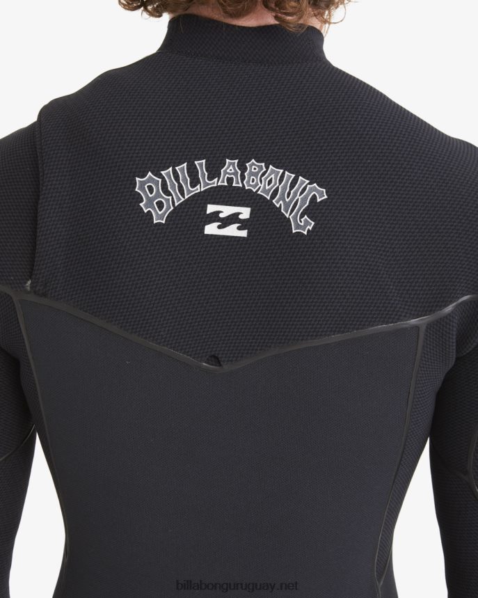 Traje de neopreno completo con cremallera en el pecho de 3/2 hornos hombres negro DR6844877 Billabong