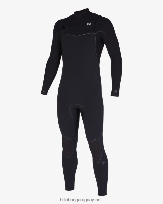 Traje de neopreno completo con cremallera en el pecho de 3/2 hornos hombres negro DR6844877 Billabong