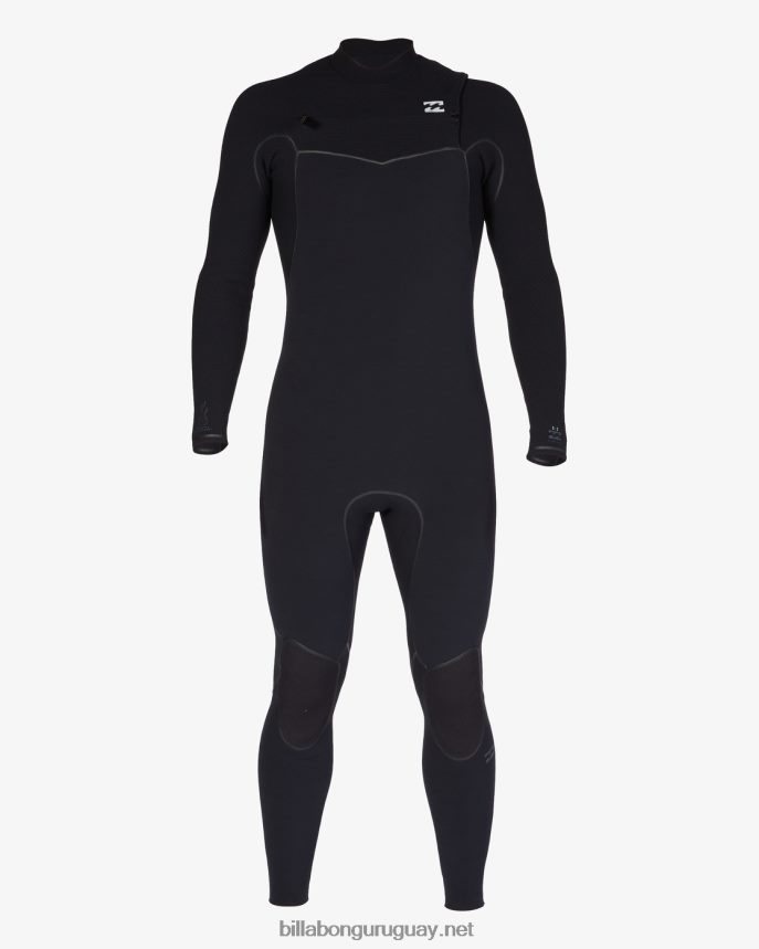 Traje de neopreno completo con cremallera en el pecho de 3/2 hornos hombres negro DR6844877 Billabong