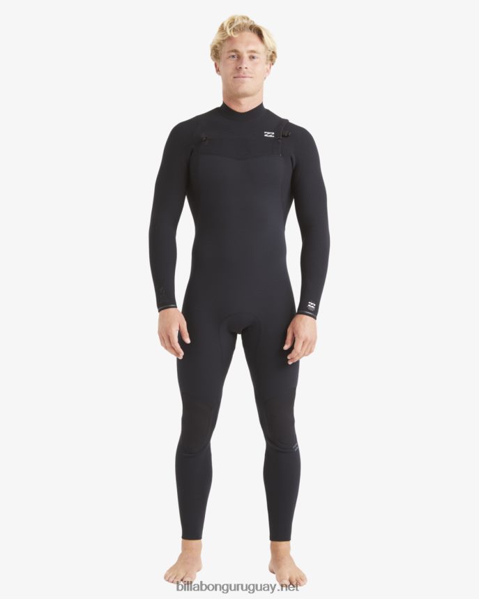 Traje de neopreno completo con cremallera en el pecho de 3/2 hornos hombres negro DR6844878 Billabong