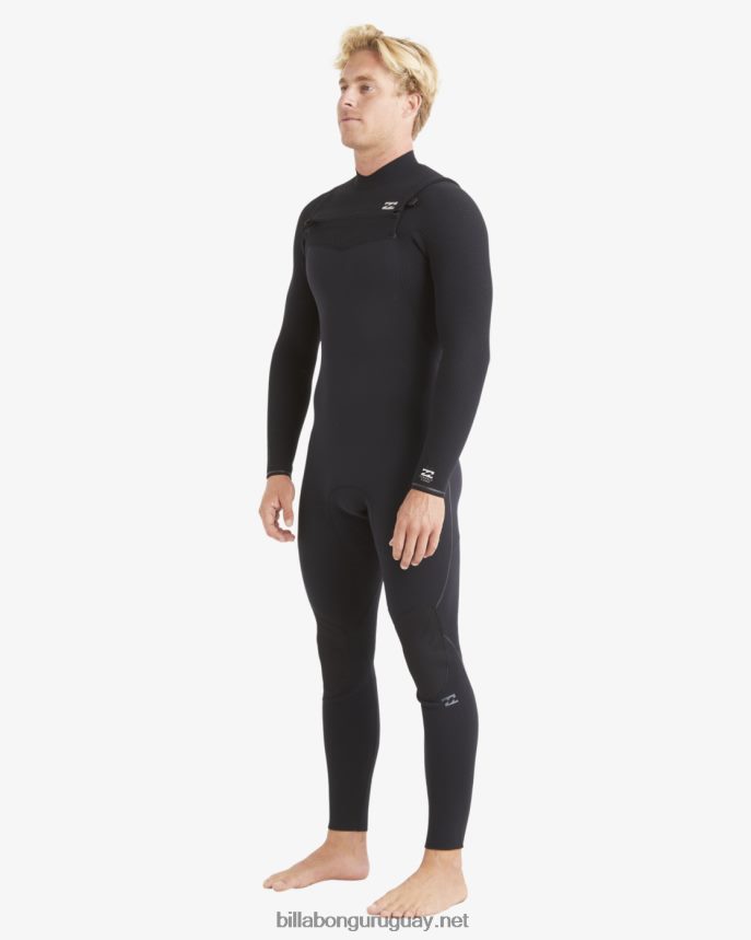Traje de neopreno completo con cremallera en el pecho de 3/2 hornos hombres negro DR6844878 Billabong