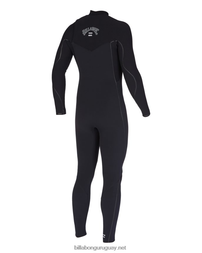 Traje de neopreno completo con cremallera en el pecho de 3/2 hornos hombres negro DR6844878 Billabong