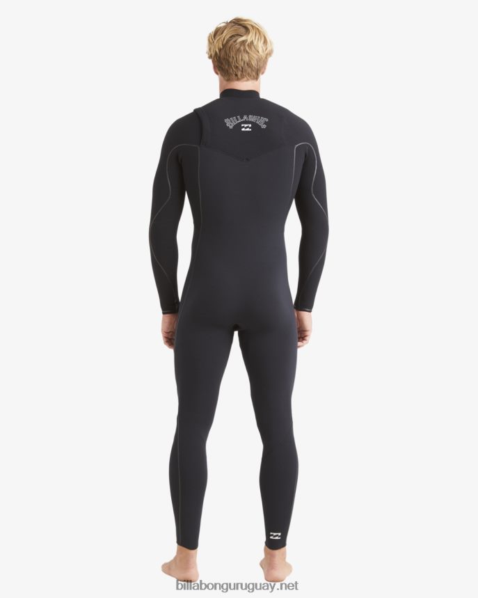 Traje de neopreno completo con cremallera en el pecho de 3/2 hornos hombres negro DR6844878 Billabong