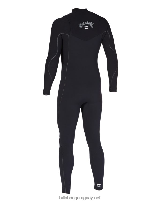 Traje de neopreno completo con cremallera en el pecho de 3/2 hornos hombres negro DR6844878 Billabong