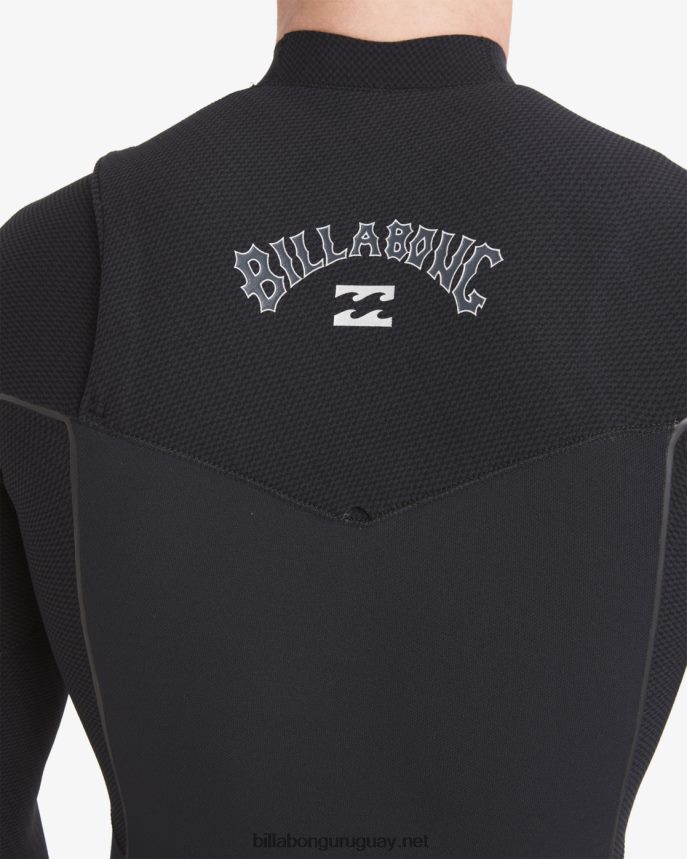Traje de neopreno completo con cremallera en el pecho de 3/2 hornos hombres negro DR6844878 Billabong