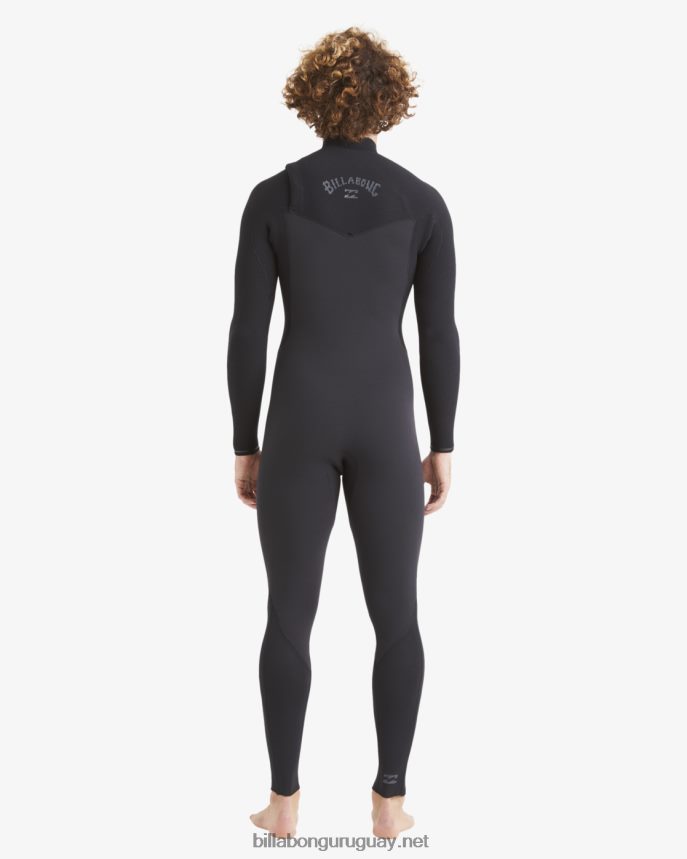 Traje de neopreno completo con cremallera en el pecho de 3/2 vueltas hombres negro DR6844871 Billabong