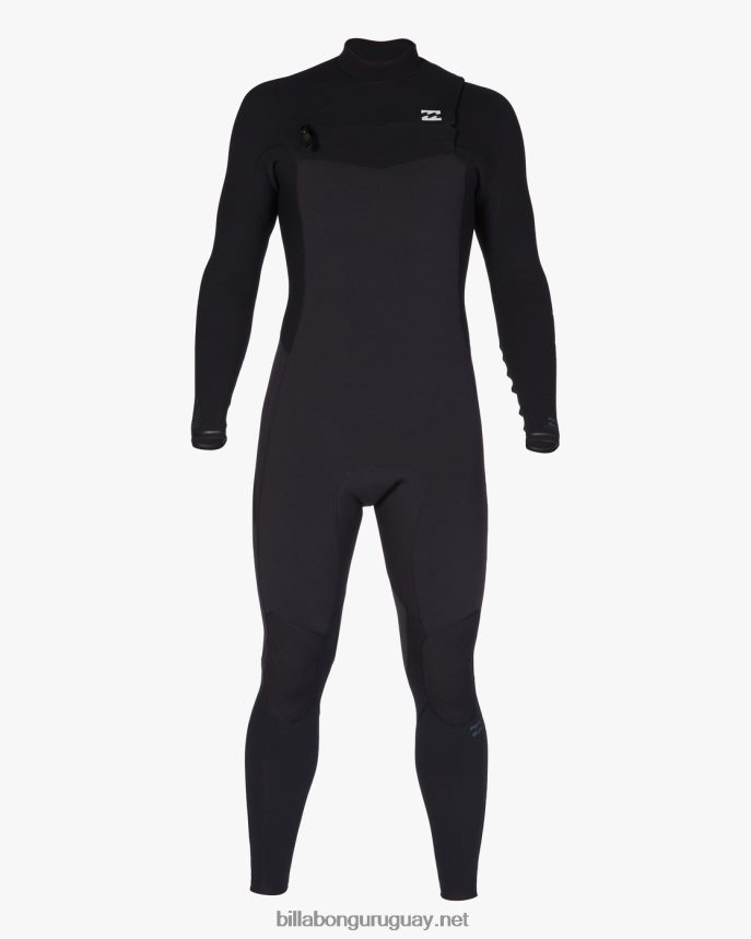 Traje de neopreno completo con cremallera en el pecho de 3/2 vueltas hombres negro DR6844871 Billabong