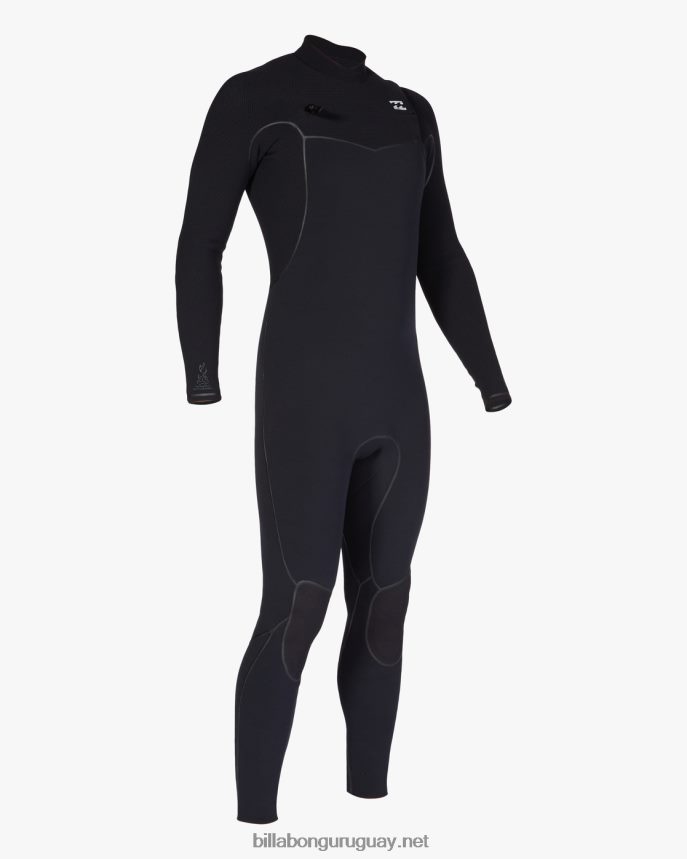 Traje de neopreno completo con cremallera en el pecho de 4/3 hornos hombres negro DR6844876 Billabong