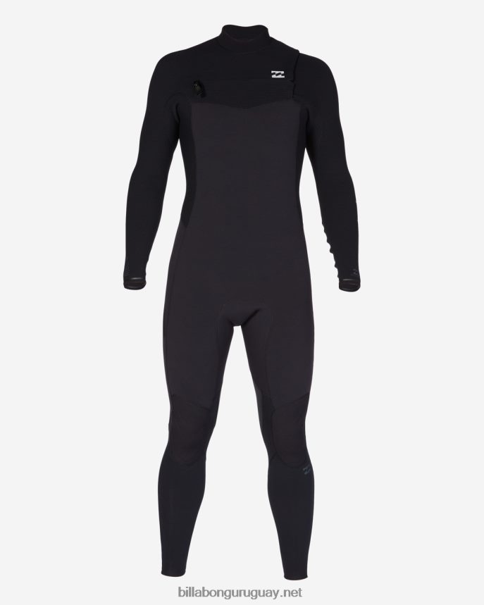 Traje de neopreno completo con cremallera en el pecho de 4/3 revoluciones hombres negro DR6844870 Billabong