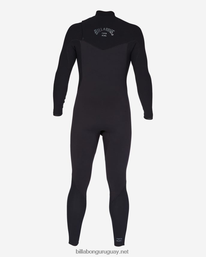 Traje de neopreno completo con cremallera en el pecho de 4/3 revoluciones hombres negro DR6844870 Billabong