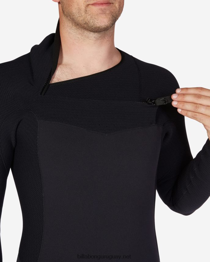 Traje de neopreno completo con cremallera en el pecho de 4/3 revoluciones hombres negro DR6844870 Billabong