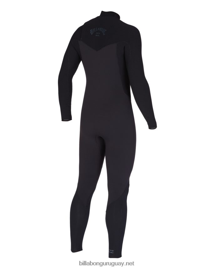 Traje de neopreno completo con cremallera en el pecho de 4/3 revoluciones hombres negro DR6844870 Billabong