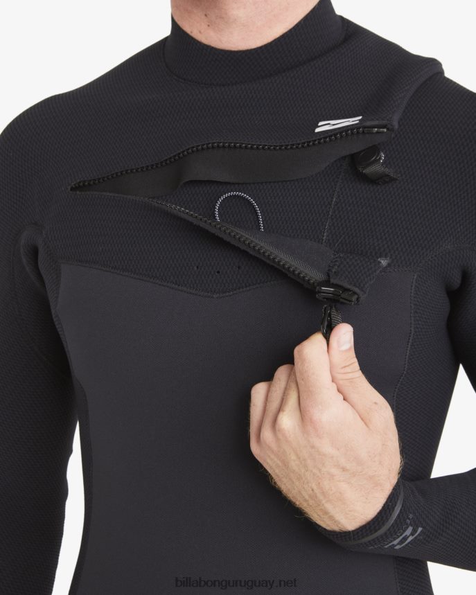 Traje de neopreno completo con cremallera en el pecho de 4/3 revoluciones hombres negro DR6844870 Billabong