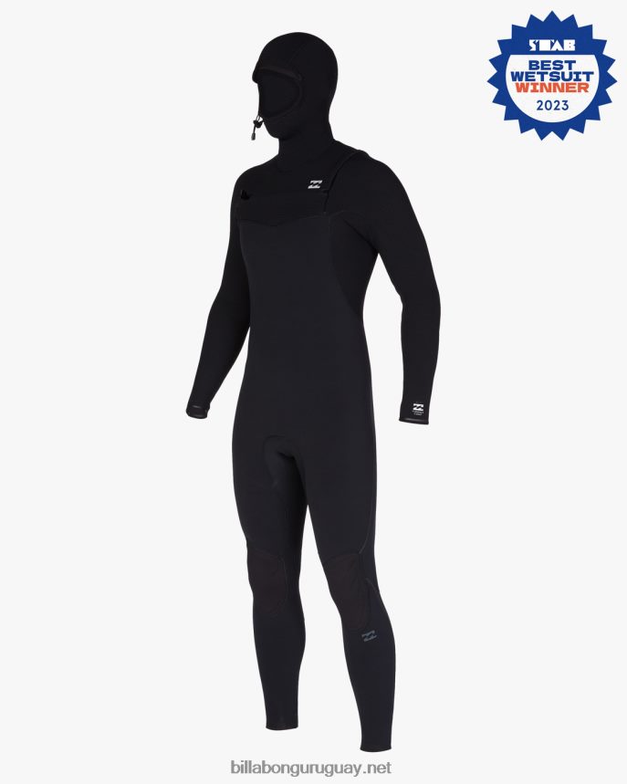 Traje de neopreno completo con cremallera en el pecho y capucha de 4/3 hornos comp hombres negro DR6844879 Billabong